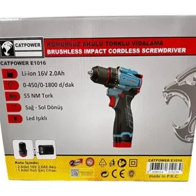 CatPower 1360 Çift Akülü 2 Ah Vidalama Makinesi